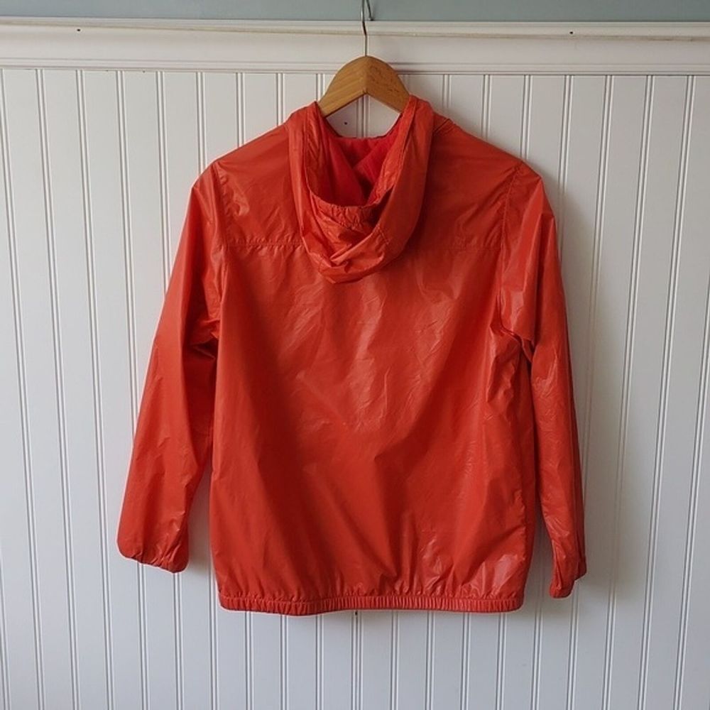 Hanna Andersson Unisex Youth Burnt Orange Windbreaker Hooded Jacket Size 160 12 - Picture 2 of 14